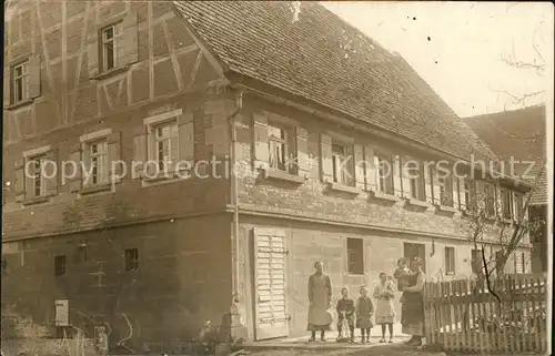 Veinau Wohnhaus Bewohner Kat. Schwaebisch Hall