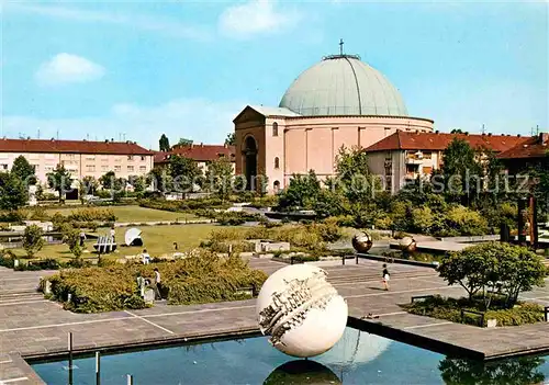 Darmstadt St. Ludwig Kirche Brunnen Kat. Darmstadt