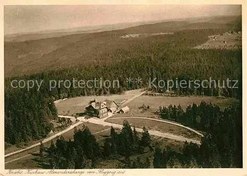 Kniebis Freudenstadt Fliegeraufnahme Kurhaus Alexanderschanze Kat. Freudenstadt