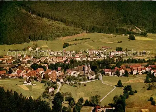 Klosterreichenbach Fliegeraufnahme Hotel Pension Sonne Post Kat. Baiersbronn
