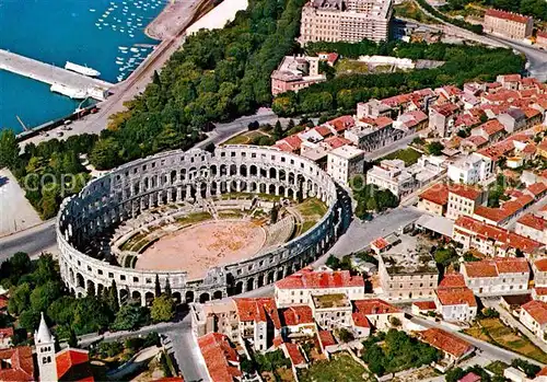 Pula Fliegeraufnahme mit Amphitheater Kat. Pula