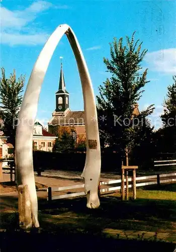 Schiermonnikoog Walvismonument  Kat. Niederlande