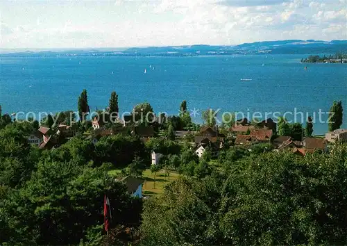 Mannenbach Untersee Seehotel Schiff Fliegeraufnahme