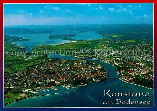 Konstanz Bodensee Fliegeraufnahme Kat. Konstanz