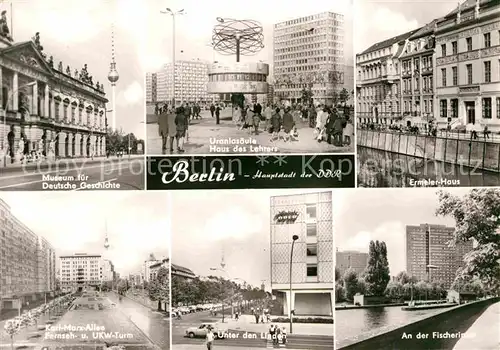 Berlin Museum der Deutschen Geschichte Karl Marx Allee Unter den Linden Ermler Haus  Kat. Berlin