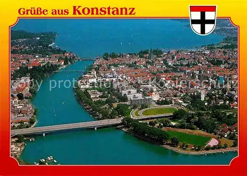 Konstanz Bodensee Fliegeraufnahme Kat. Konstanz