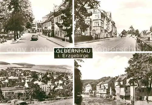 Olbernhau Erzgebirge Teilansichten Kat. Olbernhau