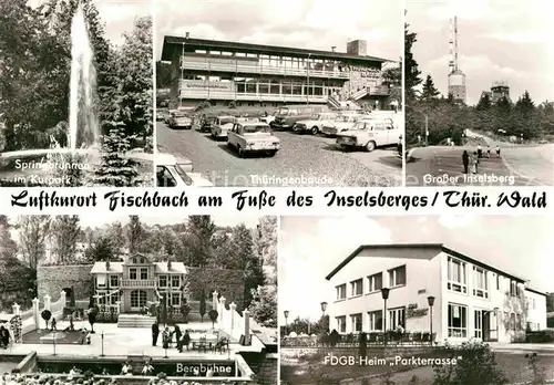 Fischbach Emsetal Springbrunnen Kurpark Bergbuehne FDGB Heim Parkterrasse  Kat. Emsetal