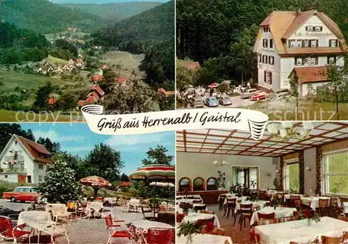 Herrenalb Bad Cafe Pension Waldschloesschen Kat. Bad Herrenalb