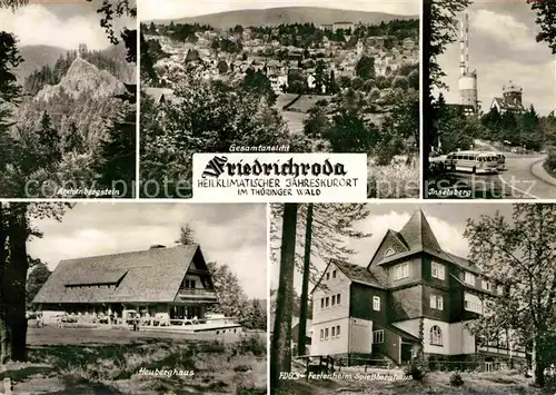 Friedrichroda Aschenbergstein Heuberghaus Ferienheim Spiessberghaus Inselberg  Kat. Friedrichroda