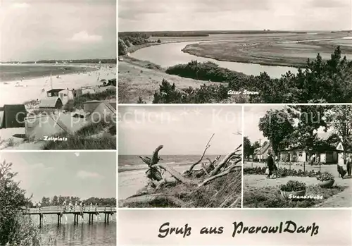 Prerow Ostseebad Panorama Zeltplatz Strand  Kat. Darss