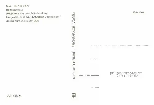 Marienberg Erzgebirge Heimatschau Maerchenberg Schnitzen und Basteln des Kulturbundes der DDR Kat. Marienberg