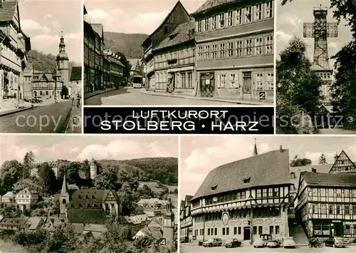 Stolberg Harz Rittergasse Markt Josephshoehe Rathaus Kat. Stolberg Harz