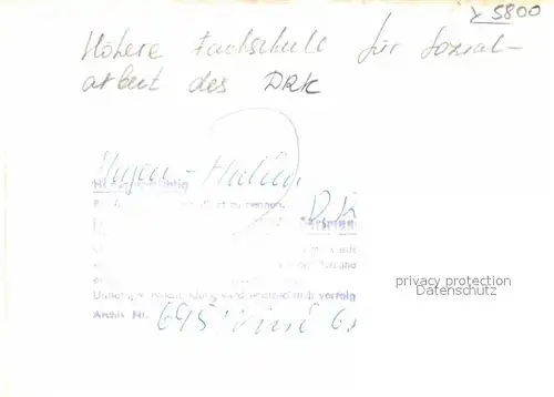 Hagen Bremischen Hoehere Fachschule fuer Sozialarbeit des DRK Kat. Hagen im Bremischen