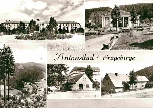 Antonsthal Erzgebirge Sanatorium OT Antonshoehe Klubhaus Post Oberschule Kat. Breitenbrunn Erzgebirge