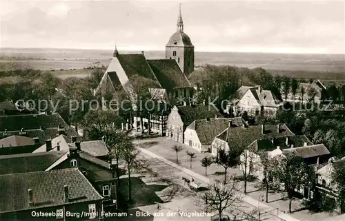 Burg Fehmarn Partie mit Kirche Kat. Fehmarn