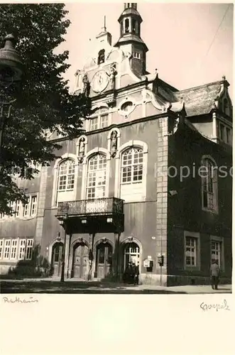 Arnstadt Ilm Rathaus Handabzug Kat. Arnstadt