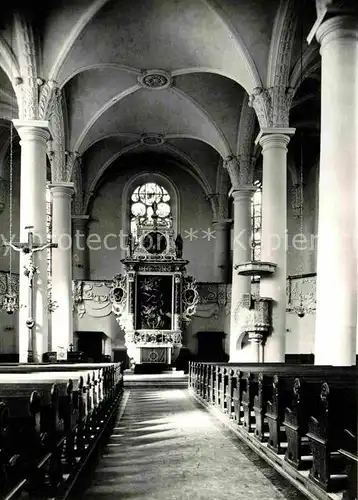 Marienberg Erzgebirge St Marienkirche Innenansicht Altar Kat. Marienberg