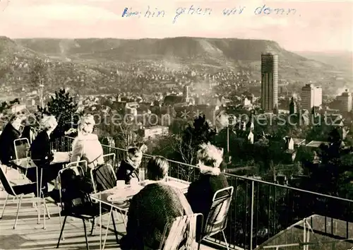 Jena Thueringen Blick von der Gaststaette Landgrafen