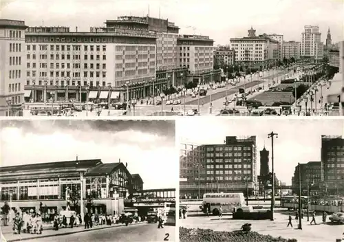 Berlin Stalinallee Bahnhof Friedrichstrasse Alexanderplatz Kat. Berlin