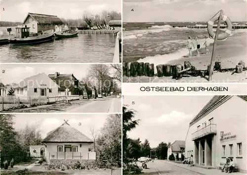 Dierhagen Ostseebad Strand Bootshafen Ferienheim Ernst Moritz Arndt Kat. Dierhagen Ostseebad