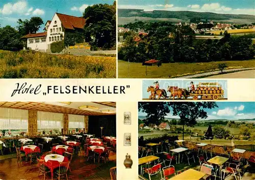 Lauenau Rupp Braeu Hotel Felsenkeller Kat. Lauenau