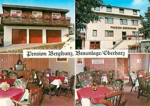 Braunlage Pension Bergfranz Fernsehraum Aussenansicht  Kat. Braunlage Harz