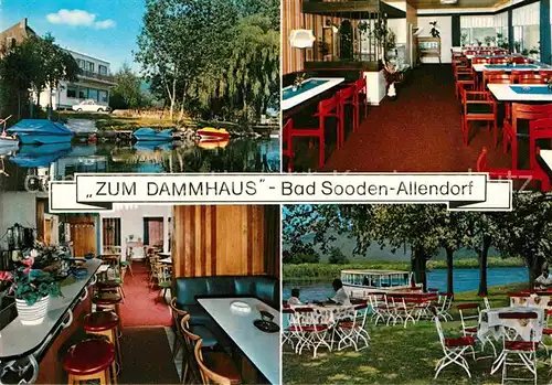 Allendorf Bad Sooden Restaurant zum Dammhaus Kat. Bad Soden am Taunus