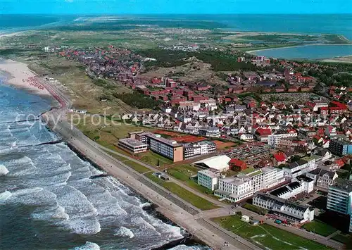 Norderney Nordseebad Fliegeraufnahme Strandhotel Georgshoehe Kurklinik Nordstrand Kat. Norderney