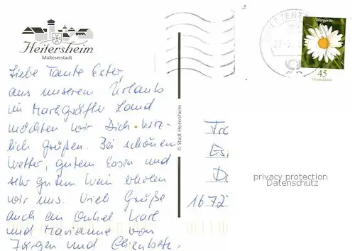 Heitersheim Schloss  Kat. Heitersheim