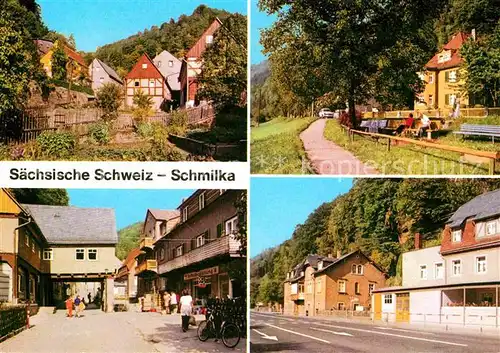 Schmilka Panorama Hauptstrasse Kat. Bad Schandau