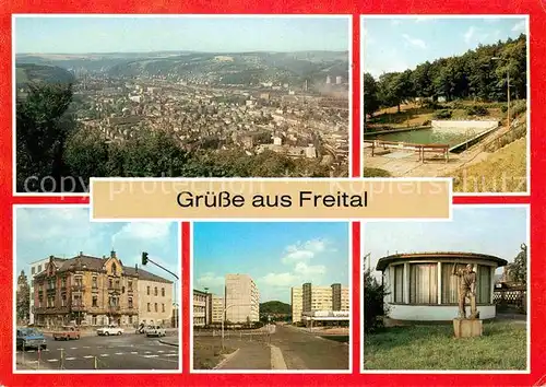 Freital Windbergbad Cafe Markt Zaukerode Denkmal Kat. Freital