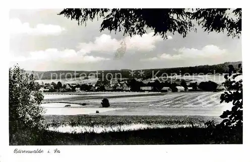 Baerenwalde Panorama Kat. Crinitzberg