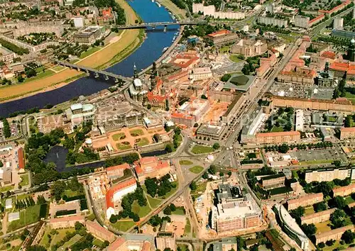 Dresden Luftaufnahme Zwinger Altstadt Semper Kat. Dresden Elbe