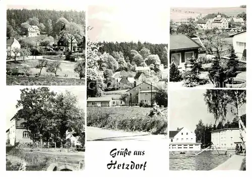 Hetzdorf Floeha Schwimmbad Ortsansichten