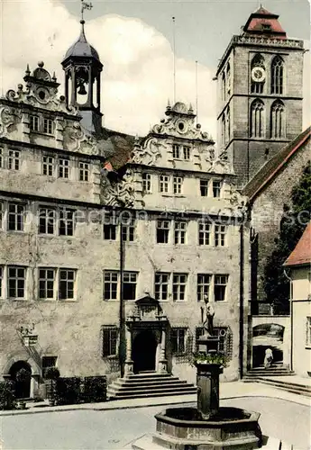 Bad Hersfeld Rathaus und Stadtkirche Kat. Bad Hersfeld