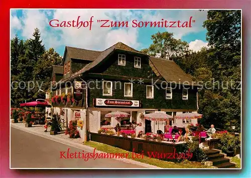 Wurzbach Gasthaus Zum Sormitztal Kat. Wurzbach