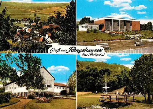 Rengshausen Knuellwald Kurpark Kurhaus Teilansicht  Kat. Knuellwald
