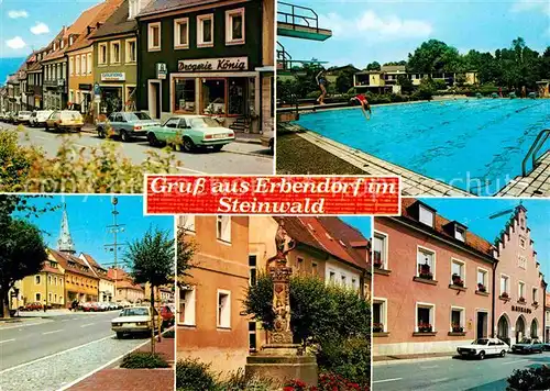 Erbendorf Hauptstrasse Freibad Brunnen Kat. Erbendorf
