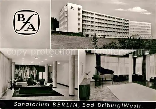 Bad Driburg Sanatorium Berlin Kat. Bad Driburg