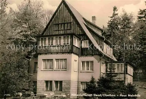Elend Harz Haus Mahrholz Kat. Elend Harz