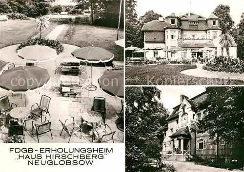 Neuglobsow Erholungsheim Haus Hirschberg Kat. Stechlin