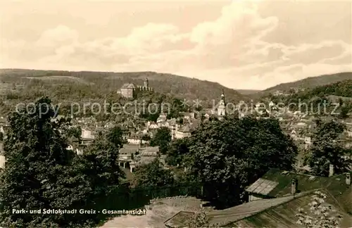 Greiz Thueringen Stadt und Schloss Kat. Greiz