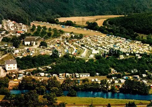 Heimbach Eifel Fliegeraufnahme Camping Habersauel Kat. Heimbach