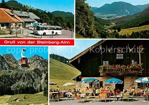 Ruhpolding Steinbergalm Berggaststaette Bergbahn Alpenpanorama Kat. Ruhpolding