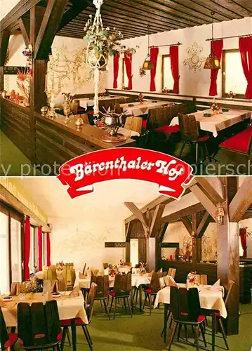 Baerenthal Baerenthaler Hof Restaurant Gaststaette Kat. Baerenthal