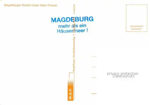 Magdeburg Kloster Unser lieben Frauen Kat. Magdeburg