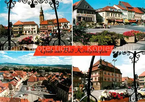 Bad Koenigshofen Marktplatz Kirche Innenstadt Kurstadt Kat. Bad Koenigshofen i. Grabf.