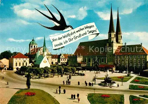 Altoetting Kapellplatz Gnadenkapelle Kirche Briefschwalbe Wallfahrtsort Kat. Altoetting