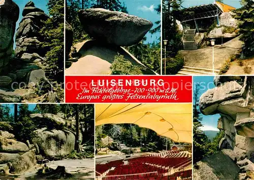 Luisenburg Felsenlabyrinth Freilichtbuehne Fichtelgebirge Kat. Wunsiedel